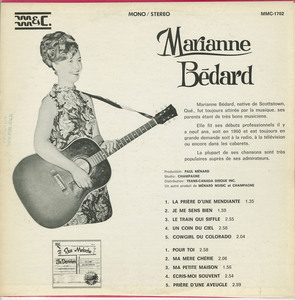 Marianne bedard   chante pour toi back