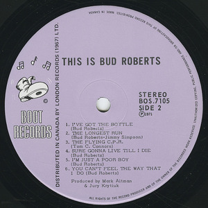 Bud roberts   this is bud roberts label 02