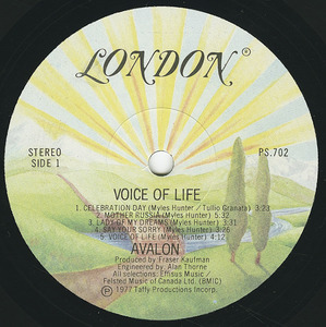 Avalon   voice of life label 01