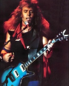 Larry gillstrom opening for judas priest in 1984 with a dean blueburst guitar