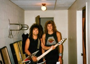 Victor and george at the black knight in winnipeg  1984