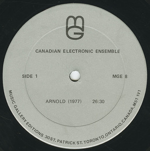 Canadian electronic ensemble   st label 01
