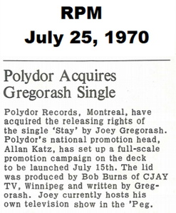 Joey gregorash stay 1970 3