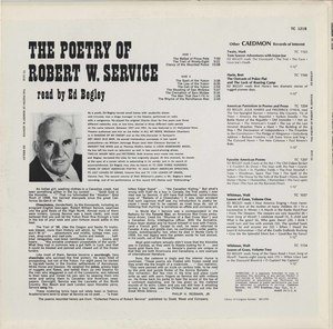 Ed begley   the poetry of robert service back