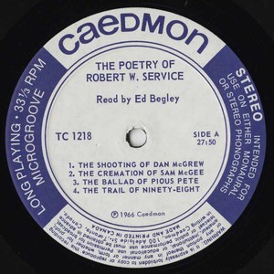 Ed begley   the poetry of robert service vinyl 01