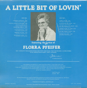 Florra pfeifer   a little bit of lovin' back