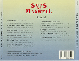 Cd sons of maxwell   bold frontier inlay