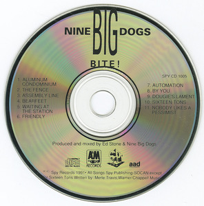 Cd nine big dogs   bite cd