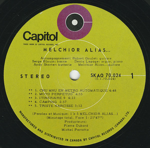 Melchior alias   st label 01