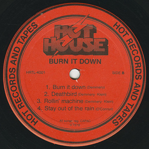 Hot house   burn it down label 02