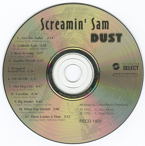 Cd screamin sam   dust cd