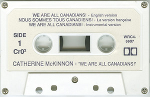 Cassette   catherine mckinnon   we are canadian side a