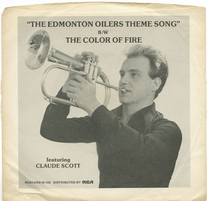 45 claude scott   the edmonton oilers theme song front