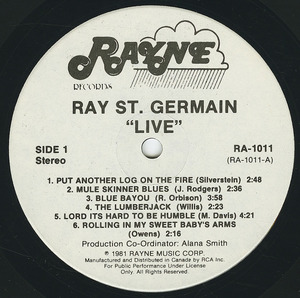 Ray st. germain   live label 01