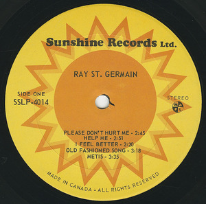 Ray st. germain   st 1978 sunshine label 01
