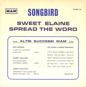 Songbird   sweet elaine bw spread the word %284%29