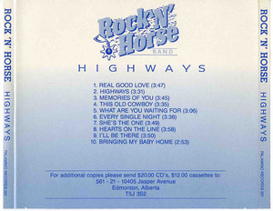 Cd rock 'n' horse   highways inlay