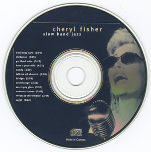 Cd cheryl fisher   slow hand jazz cd