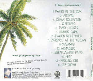 Cd jack grunsky   miami in mind back