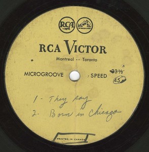 Les 409 label one sided acetate 10 inch edited 1