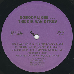 Dik van dykes   nobody likes label 02