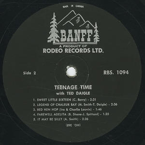 Ted daigle   teenage time with label 02