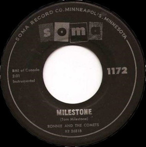 Ronnie and the comets   memories bw milestone