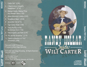 Cd hollar  randy   randy hollar salutes wilf carter inlay