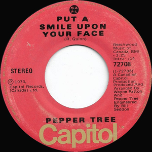 Pepper tree  funky music bw put a smile upon your face %281%29