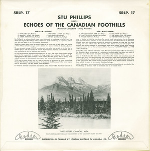 Stu phillips   sings echoes of the canadian foothills back