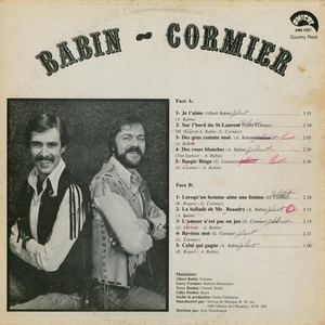 Babin cormier country rock 1980 dos