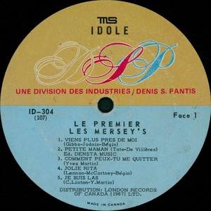 Mersey's les les mersey's 1968 disque face 1