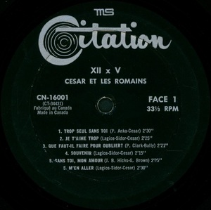 C%c3%a9sar et les romains xii x v 1966 disque face a