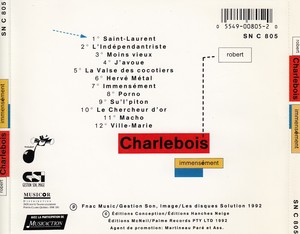 Charlebois robert immens%c3%a9ment 1992 back