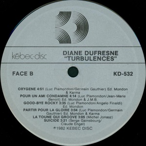 Dufresne diane turbulences 1981 disque face b2