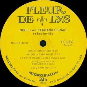 Gignac fernand no%c3%abl avec fernand gignac et ses invit%c3%a9s 1960 disque face 2