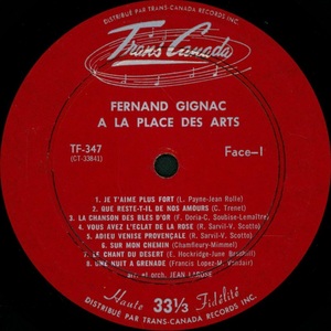 Gignac fernand %c3%a0 la place des arts mono 1966 disque face 1ai