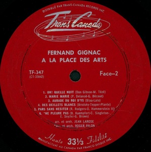 Gignac fernand %c3%a0 la place des arts mono 1966 disque face 2 bi