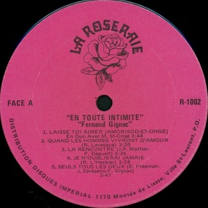 Gignac fernand en toute intimit%c3%a9 1981 disque face a