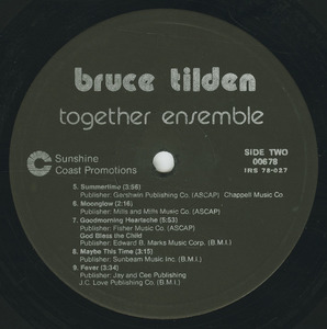 Bruce tilden   together ensemble label 02