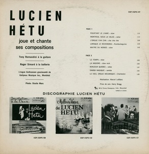 H%c3%a9tu lucien chante et joue mono 1964 dos