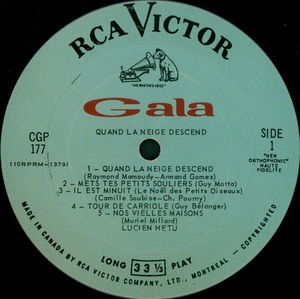 H%c3%a9tu lucien quand la neige descend mono 1964 disque face 1ai