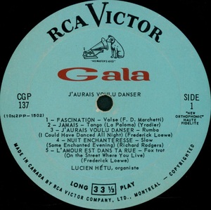 H%c3%a9tu lucien j'aurais voulu danser mono 1963 disque face 1aiii