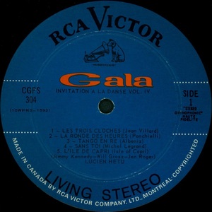 H%c3%a9tu lucien invitation %c3%a0 la danse vol iv 1968 disque face 1a vi