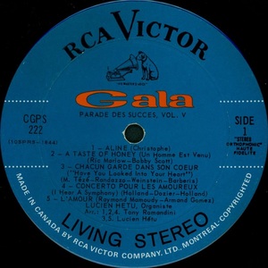 H%c3%a9tu lucien parade des succ%c3%a8s vol v 1966 disque face 1a ix