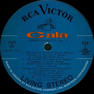 H%c3%a9tu lucien parade des succ%c3%a8s vol v 1966 disque face 2b ix