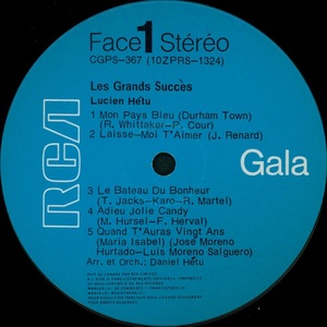 H%c3%a9tu lucien les grands succ%c3%a8s 1970 disque face 1