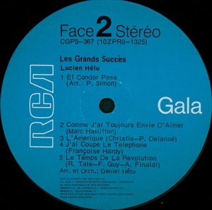 H%c3%a9tu lucien les grands succ%c3%a8s 1970 disque face 2