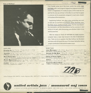 Moe koffman   tales of moe koffman back