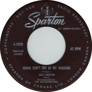 Jack kingston mama dont cry at my wedding sparton b
